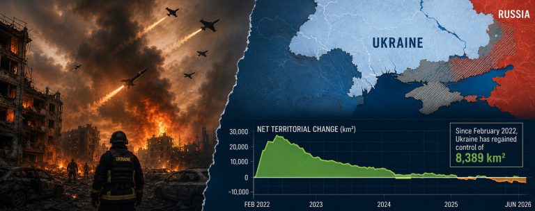 Since February 2022, Ukraine has regained control of 3,239 square miles